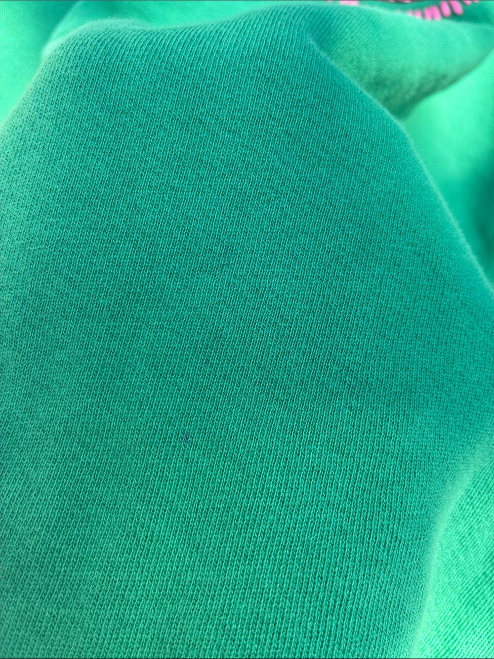 I Stole My Boyfriend’s Shirt Green Distressed Sweatshirt Smiley Face - Picture 6 of 15